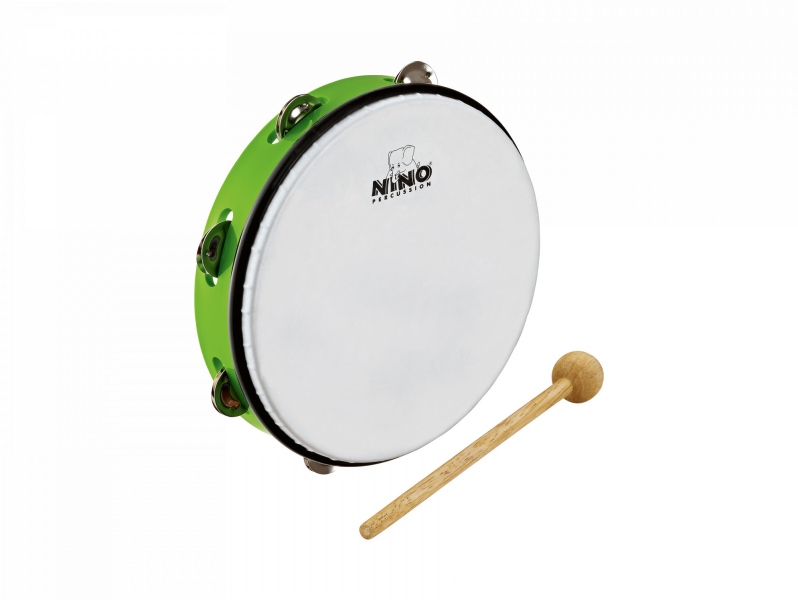 Nino Percussion ABS Tambourine - Grass-Green