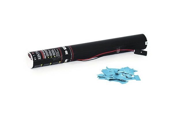 Electric Confetti Cannon 50cm, light blue Electric Confetti Cannon 50cm, light blue