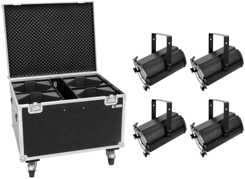 Eurolite Set 4x LED THA-120PC Theater-Spot + Case