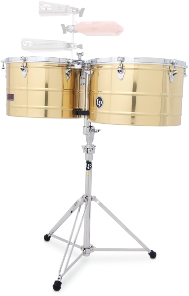 Latin Percussion Timbale Prestige Thunder Timbs Solid Brass LP1516-B