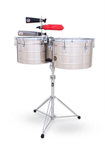 Latin Percussion Timbale Tito Puente Thunder Timbs Stainless Steel LP258-S