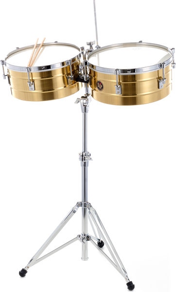 Latin Percussion Timbales Tito Puente Solid Brass LP257-B