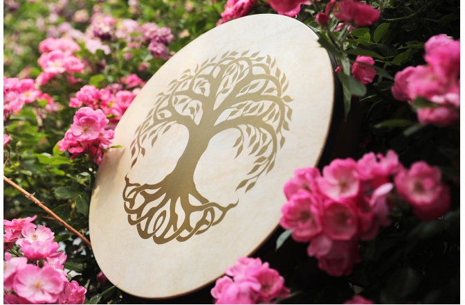 Tobă de Mână Meinl Hand Drum 16" / 40.6 cm - Tree of Life