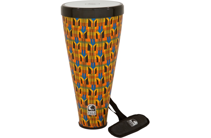 Toba de mana  Toca  Flex Drum Kente Cloth 28,5" (72,5 cm)