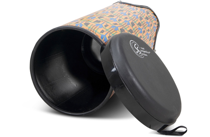 Tobă de mână Toca Freestyle II 10" x 24" Kente Cloth