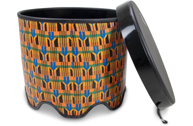 Toba de mana  Toca Gathering Drum Freestyle II Kente Cloth TSSGD-18KT-SLP