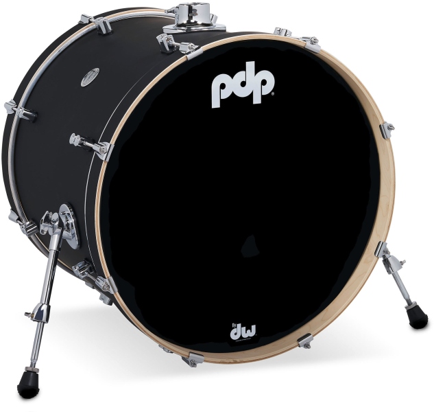 DW PDP Concept Maple (arţar) Satin Black 22x18