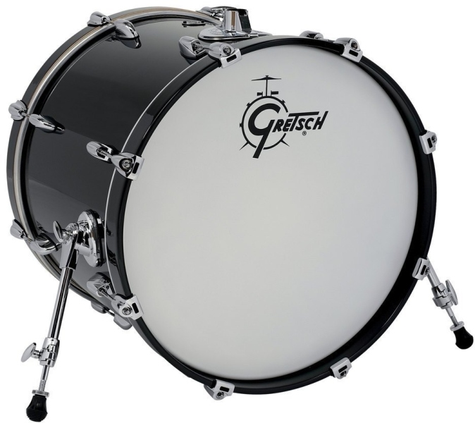 Gretsch Renown Maple Bass Drum Piano Black 20