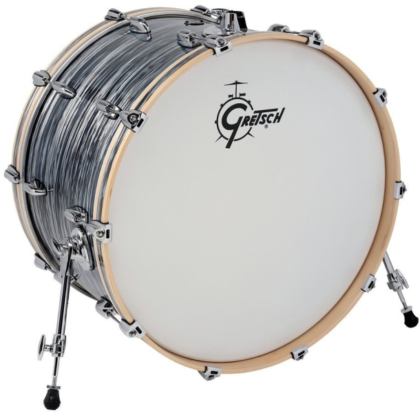 Gretsch Renown Maple Bass Drum Silver Oyster Pearl 24