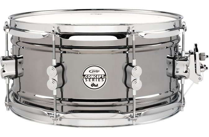Tobă mică DW PDP Black Nickel Over Steel 13 x 6,5"