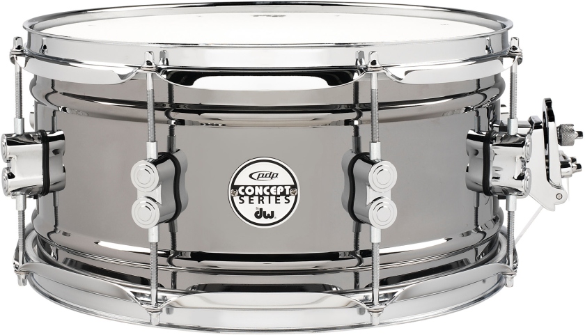 DW PDP Black Nickel Over Steel 13 x 6,5