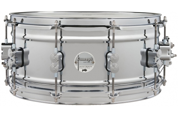 DW PDP Concept  Chrome Over Steel 14x6,5