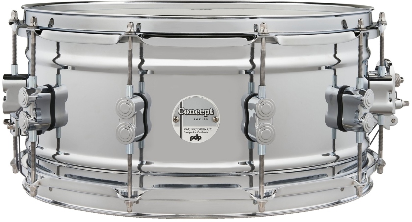 DW PDP Concept Chrome Over Steel 14x6,5