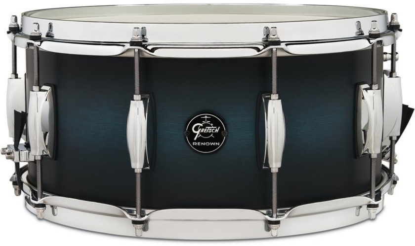 Gretsch Renown Maple Snare drum Satin Antique Blue Burst 14