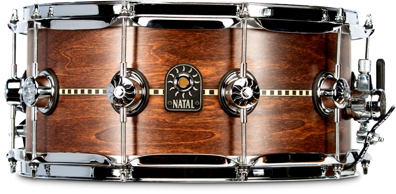 Natal Tulipwood W/ Inlays Snare 14 X 6.5'' Satin