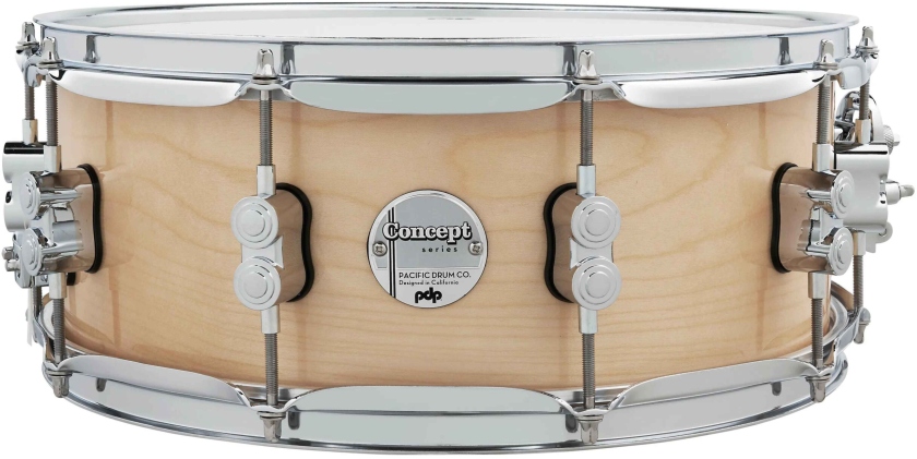 DW PDP Concept Maple Natural Lacquer CR HW 5.5x14 PDCM5514SSNA