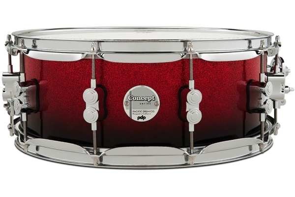 Concept Maple Red to Black Fade Lacquer CR HW 5.5x14 PDCM5514SSRB Concept Maple Red to Black Fade Lacquer CR HW 5.5x14 PDCM5514SSRB