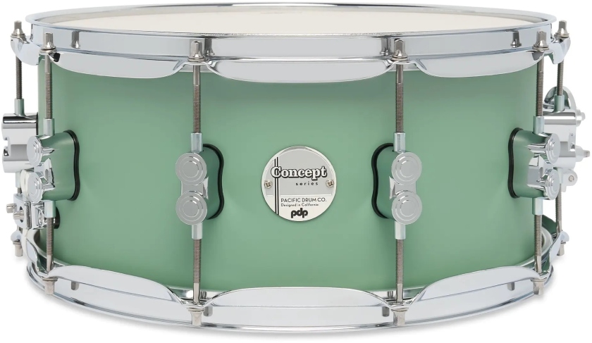 DW PDP Concept Maple Satin Seafoam CR HW 6.5x14 PDCM6514SSSF