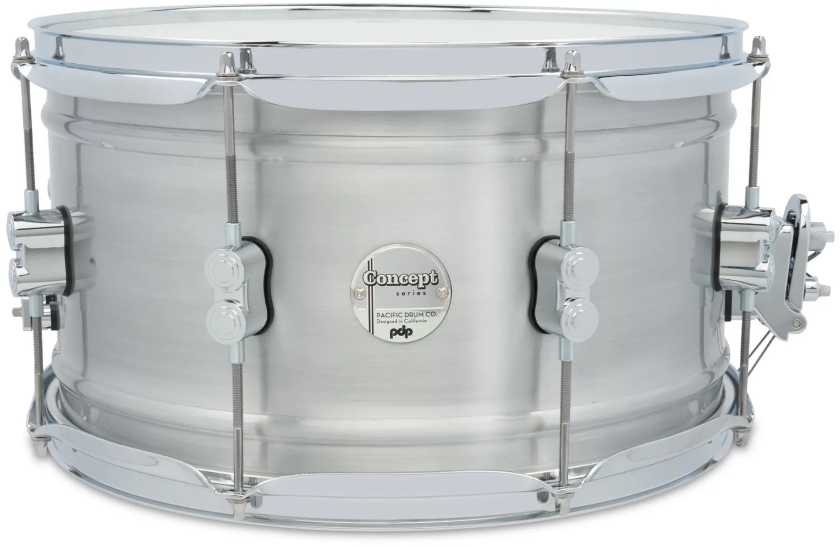 DW PDP Concept Series 8x14 1.2mm Natural Satin Brushed Aluminum PDSN0814NBAC