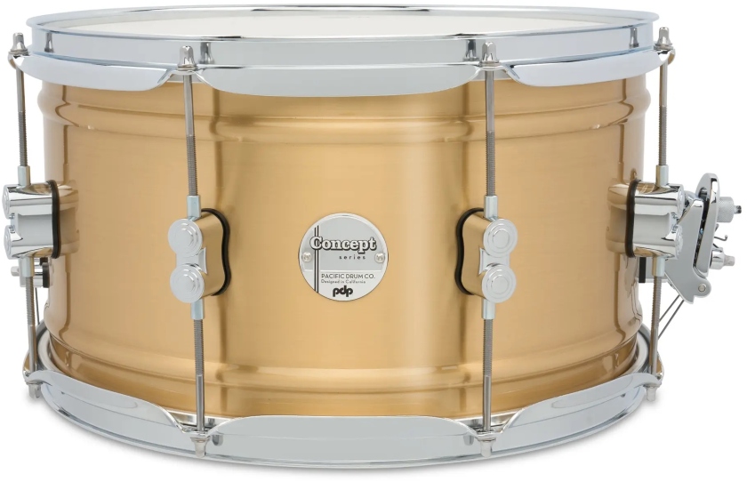 DW PDP Concept Series 8x14 1.2mm Natural Satin Brushed Brass PDSN0814NBBC