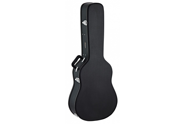 Case for Acoustic Guitar - Black Flat Top Economy Series Chrome Hardware Dreadnought Case for Acoustic Guitar - Black Flat Top Economy Series Chrome Hardware Dreadnought