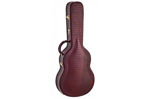 Case Classic Pro Brown Croco - Arch Top Bronze Hardware 100mm Depth Case Classic Pro Brown Croco - Arch Top Bronze Hardware 100mm Depth