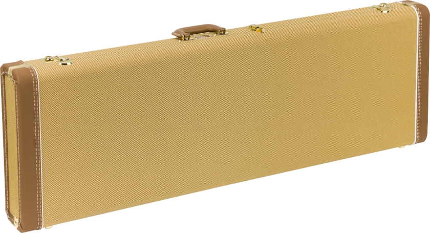 Fender G&G Deluxe Jazz Bass Hardshell Case Tweed with Red Poodle Plush Interior