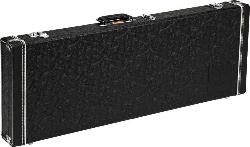 Fender Waylon Jennings Strat/Tele Case Black Tooled Leather