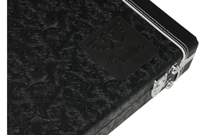 Toc de Chitară Electrică Fender Waylon Jennings Strat/Tele Case Black Tooled Leather