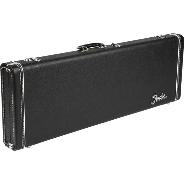 Fender G&G Deluxe Strat/Tele Hardshell Case Left Handed Black with Orange Plush Interior