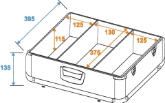 Toc de transport Roadinger CD Case ALU polished for 100 CDs