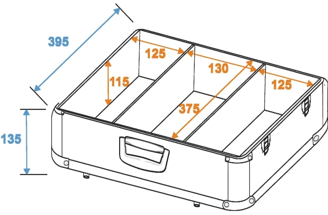 Toc de transport Roadinger CD Case ALU polished for 100 CDs
