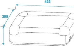Toc de transport Roadinger CD Case ALU polished for 100 CDs