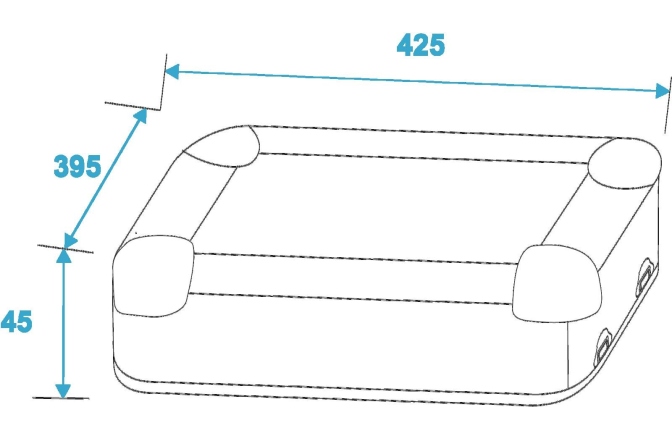 Toc de transport Roadinger CD Case ALU polished for 100 CDs