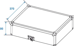 Toc de transport Roadinger CD Player Carrying Case, black, type 2