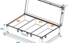 Toc de transport Roadinger Universal Console DIGI-1 2xCD/1xM-10 bk