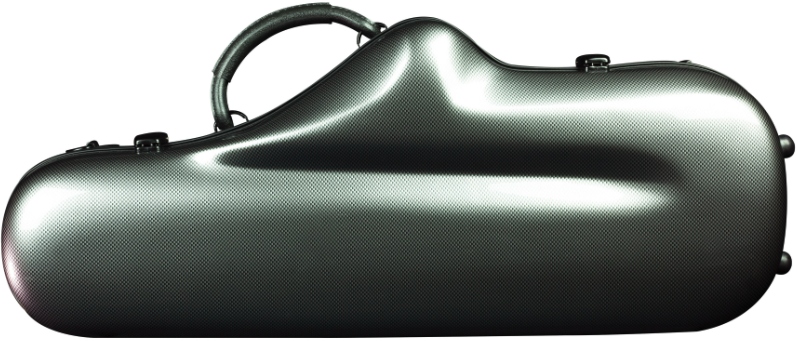 Champion Polycarbonate Alto Sax Case - Black Grid