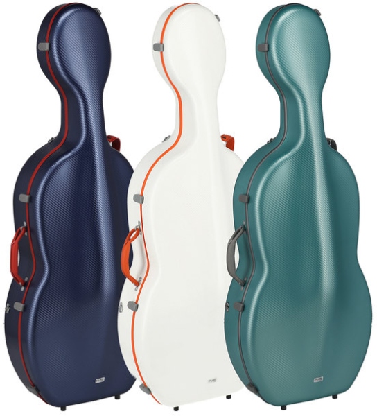 Gewa Polycarbonat FUN 4/4 albastru / rosu pt violoncel