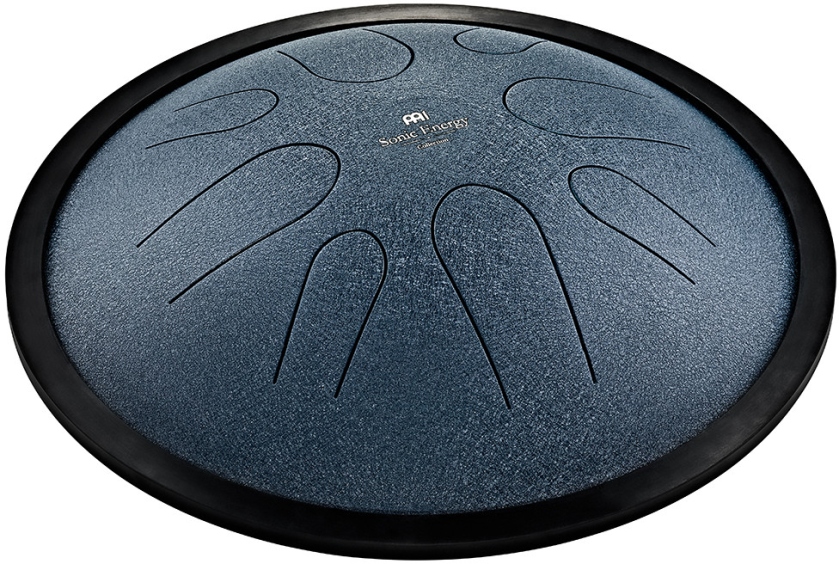 Meinl Sonic Energy 10'' Compact Steel Tongue Drum, C Minor, 8 Notes, 432 Hz, Navy Blue