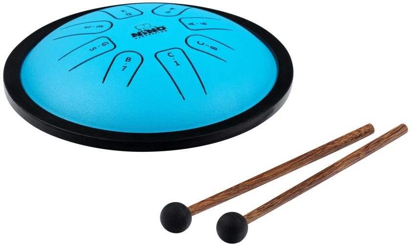 Nino Percussion Steel Tongue Drum - Blue