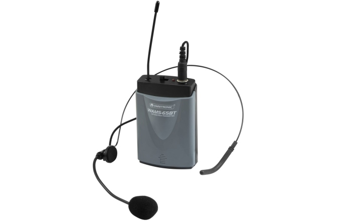 Transmitator Wireless + Headset Omnitronic WAMS-65BT Bodypack Transmitter incl. Headset