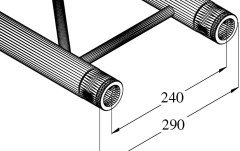 Traversă Alutruss BILOCK E-GL22 1000 2-way Cross Beam