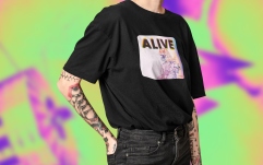 Tricou bumbac Soundcreation Alive - Skeleton Negru 3N M