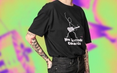 Tricou bumbac Soundcreation Nu întinde coarda Negru 4N S