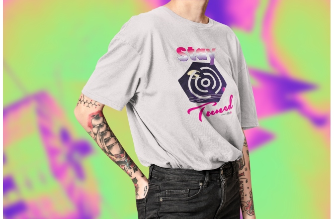 Tricou bumbac Soundcreation Stay Tuned - Soundcreation Style Femei Alb 8A S