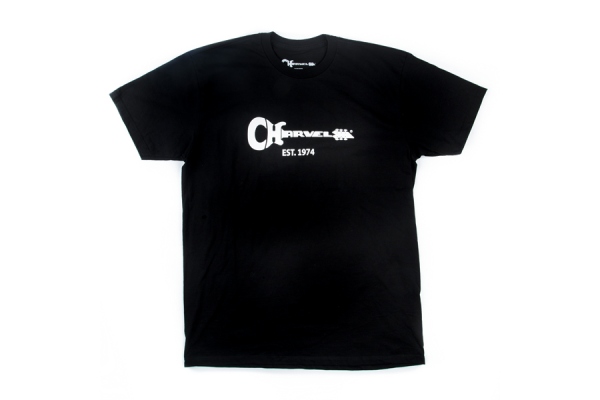 Charvel Guitar Logo Men's T-Shirt Black L Charvel Guitar Logo Men's T-Shirt Black L