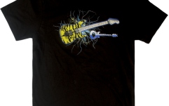 Tricou Chauvet Charvel Satchel Yellow Bengal Guitar Graphic Black S
