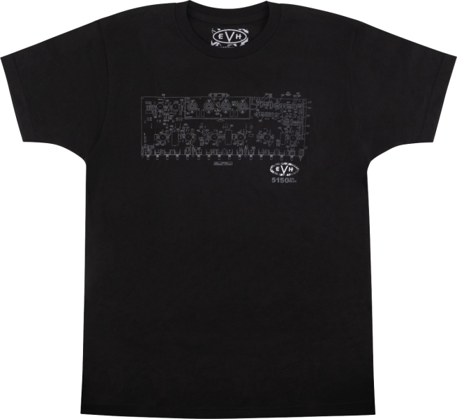EVH Schematic T-Shirt Black M