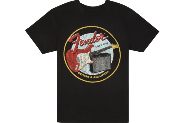 Fender 1946 Guitars & Amplifiers T-Shirt Vintage Black S