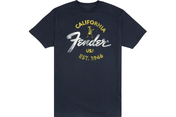 Fender Baja Blue T-Shirt Blue S Fender Baja Blue T-Shirt Blue S